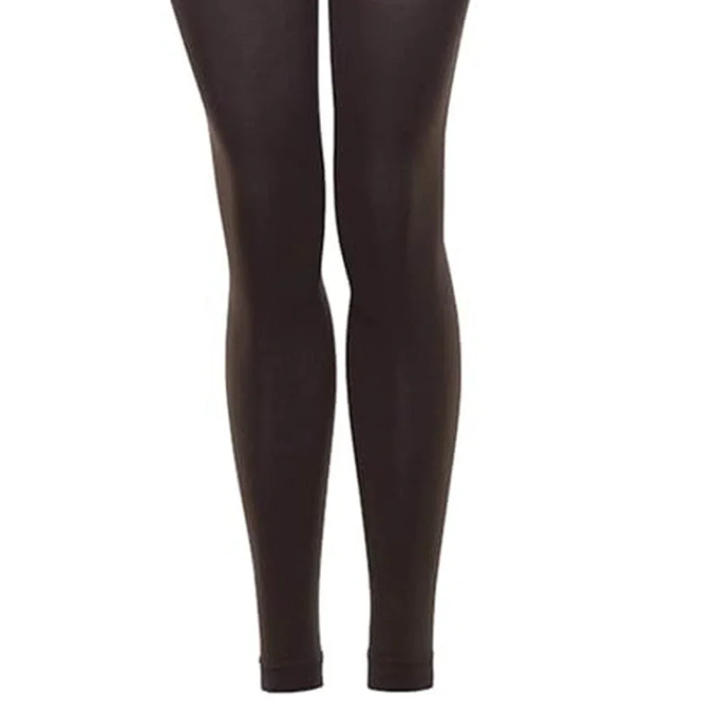 Microfiber Opaque Footless Tights Espresso SMALL B.ella Brigida Luxe Hosiery NWT